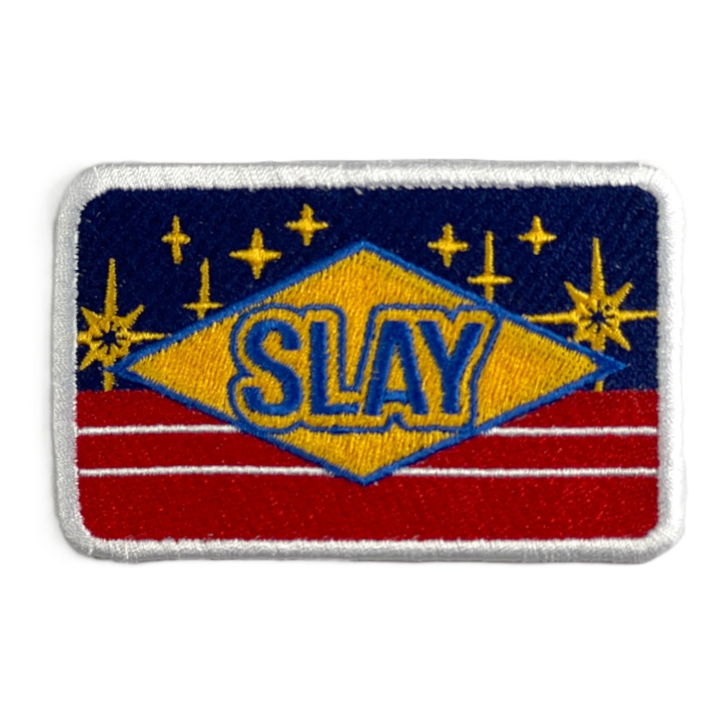 Rumi's SLAY Embroidered Patch K-Pop Demon Hunters-Inspired 3.5" x 2.25" Iron-On Patch