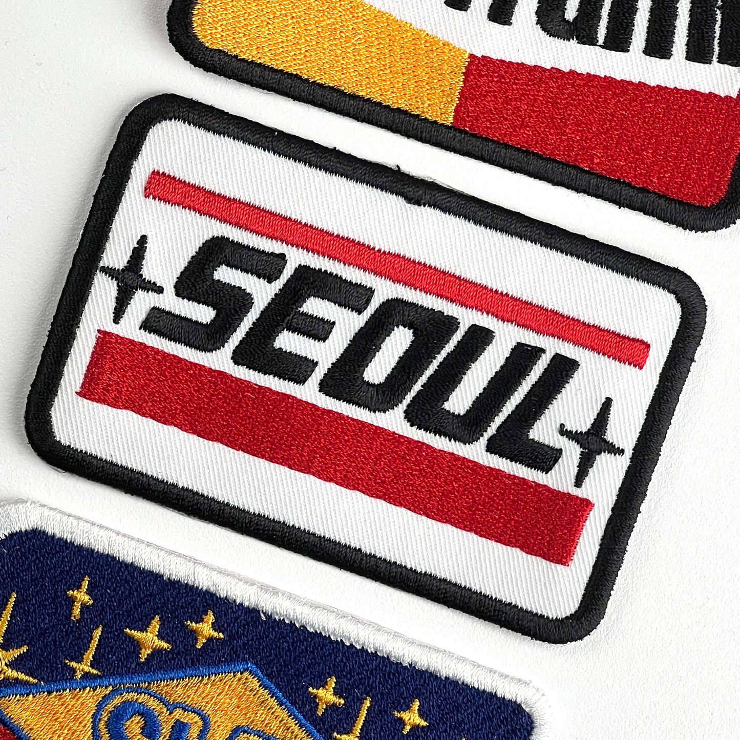 Rumi's Seoul Embroidered Patch; K-Pop Demon Hunters-Inspired 3.5" x 2.25" Iron-on Badge Korea