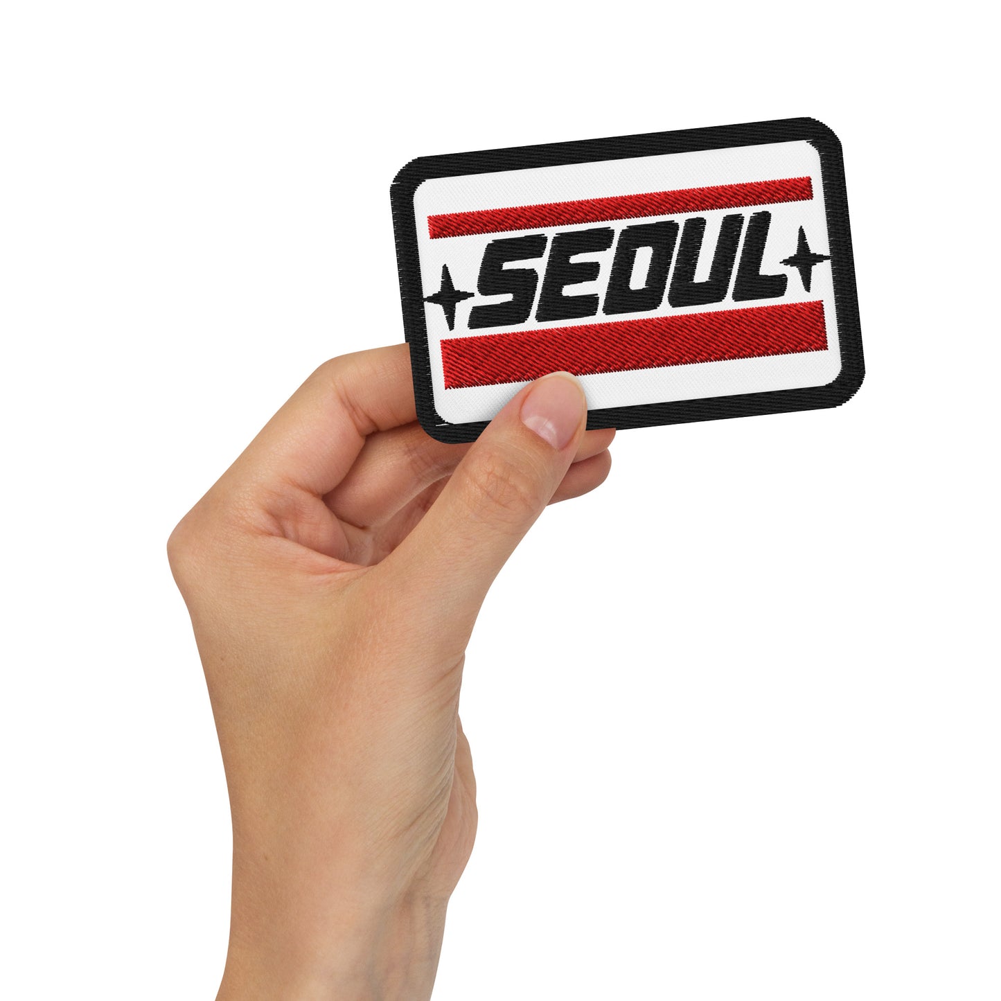 Rumi's Seoul Embroidered Patch; K-Pop Demon Hunters-Inspired 3.5" x 2.25" Iron-on Badge Korea