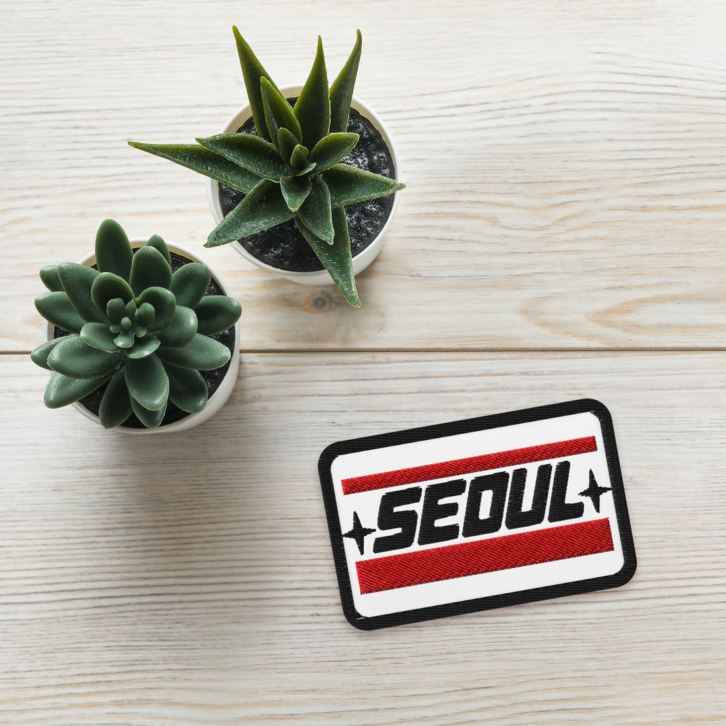 Rumi's Seoul Embroidered Patch; K-Pop Demon Hunters-Inspired 3.5" x 2.25" Iron-on Badge Korea