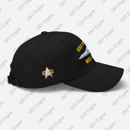 USS Voyager NCC-74656 Dad Hat - Embroidered Ship Hat