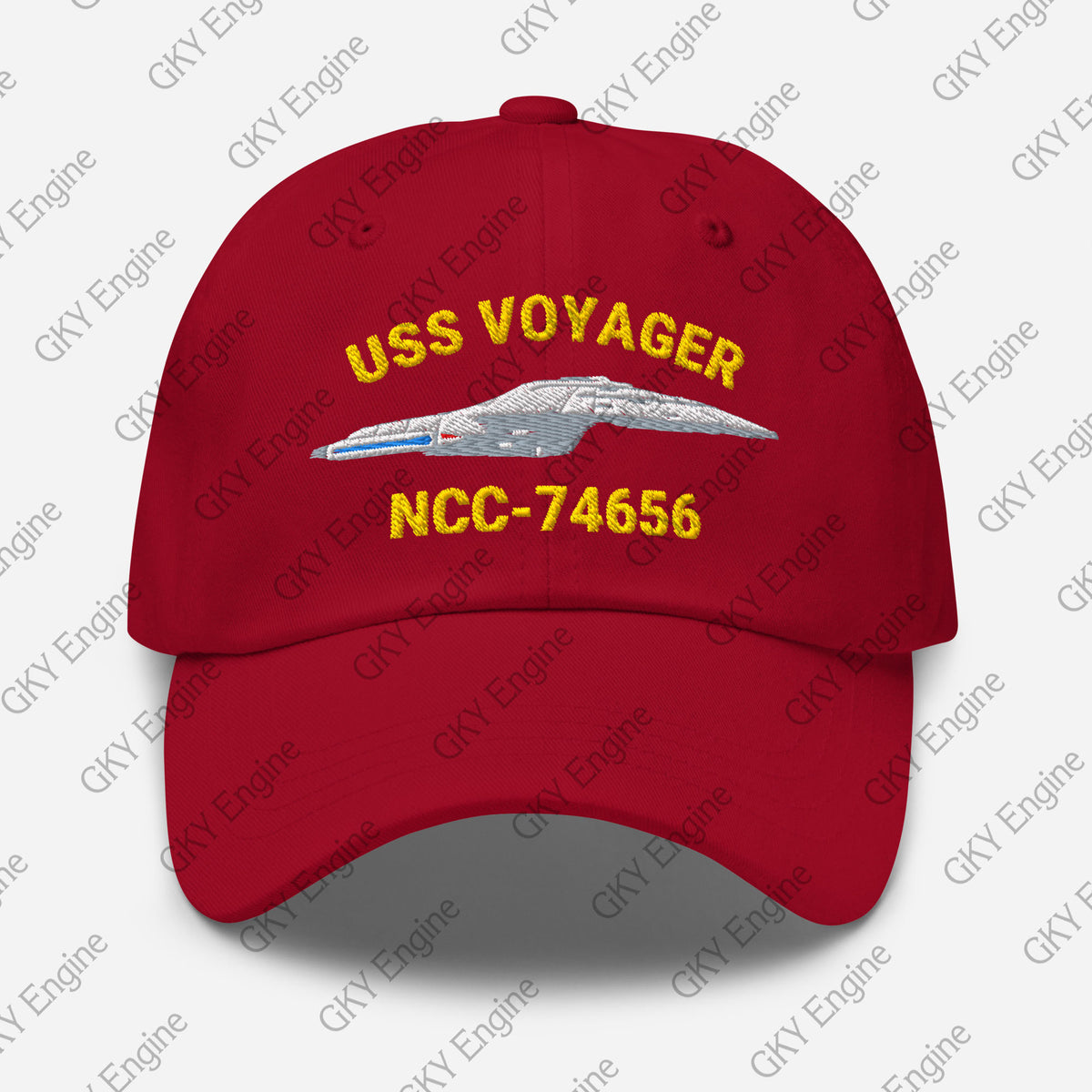 USS Voyager NCC-74656 Dad Hat - Embroidered Ship Hat