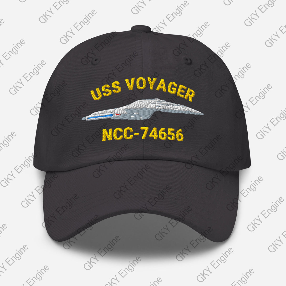 USS Voyager NCC-74656 Dad Hat - Embroidered Ship Hat