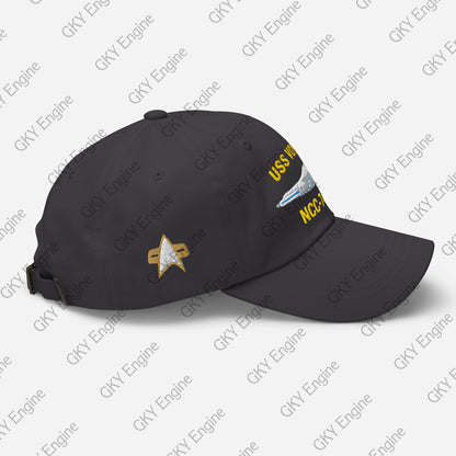 USS Voyager NCC-74656 Dad Hat - Embroidered Ship Hat