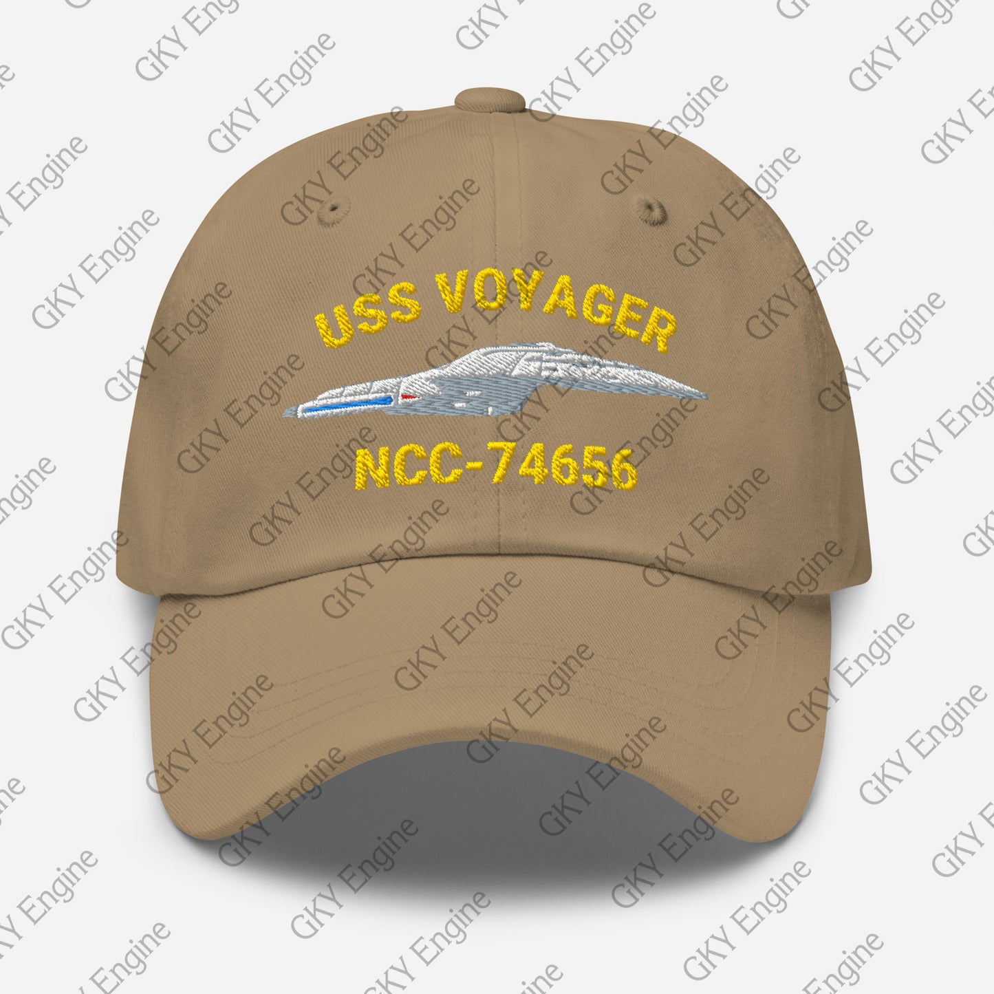 USS Voyager NCC-74656 Dad Hat - Embroidered Ship Hat