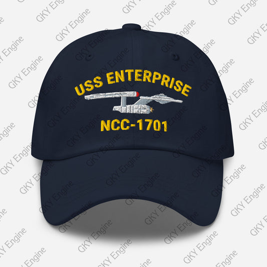 USS Enterprise NCC-1701 TOS Dad Hat Embroidered Ship Hat