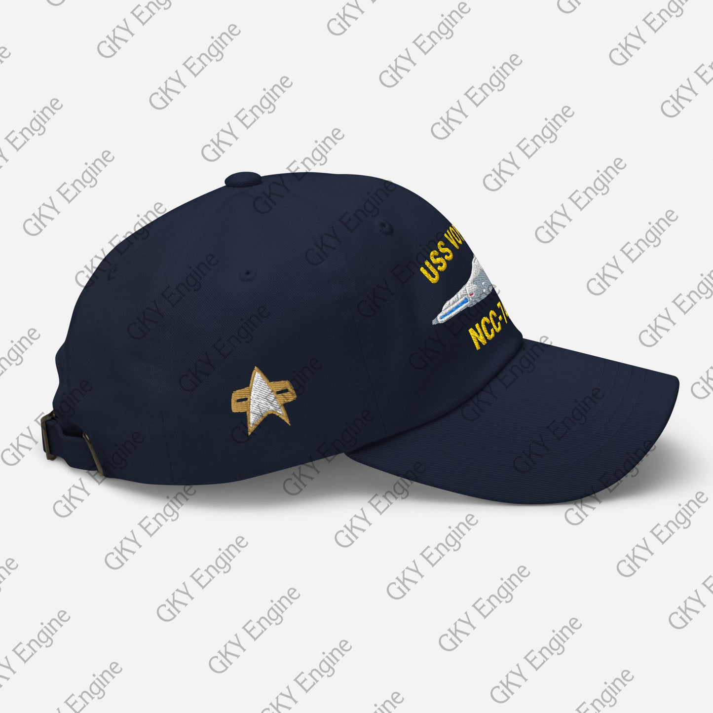 USS Voyager NCC-74656 Dad Hat - Embroidered Ship Hat