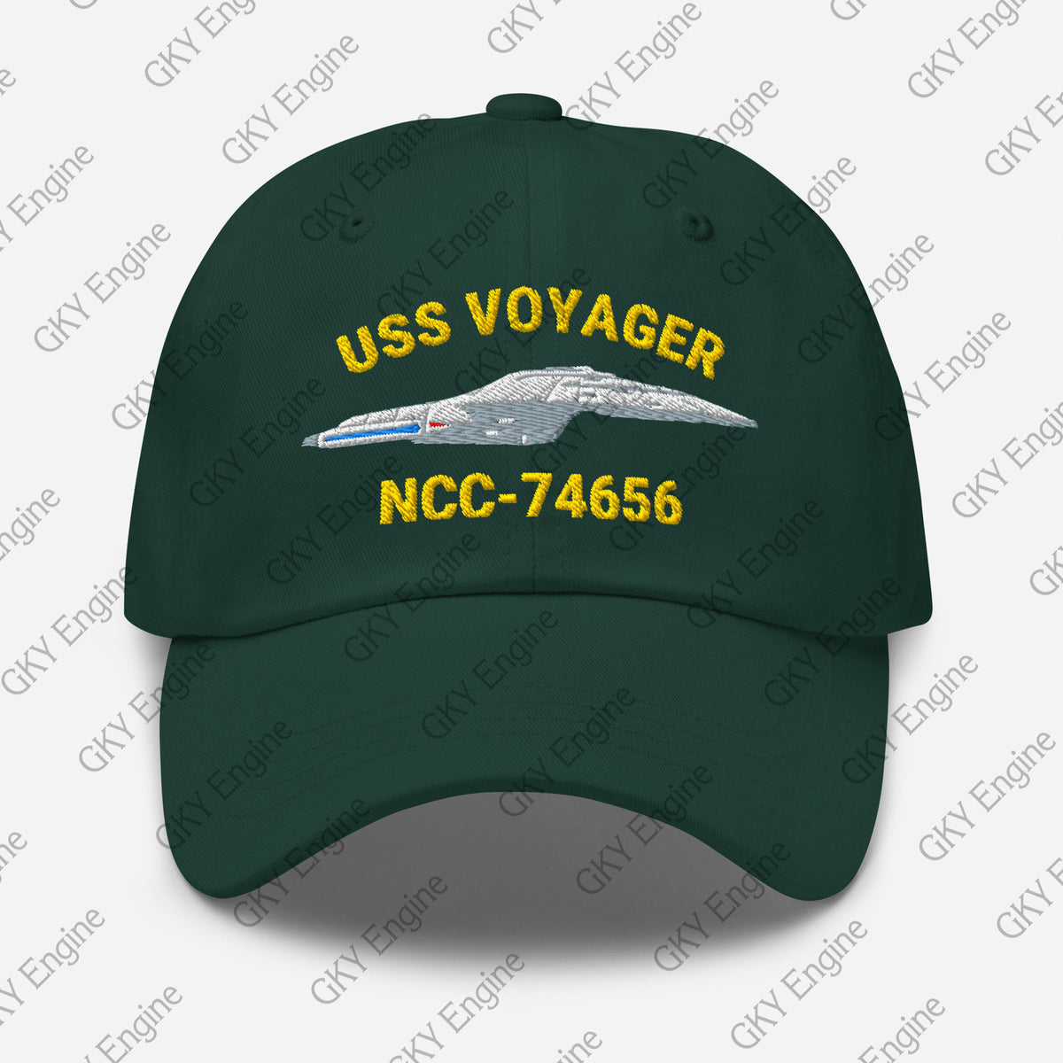 USS Voyager NCC-74656 Dad Hat - Embroidered Ship Hat