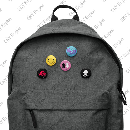 Splatsville Small Pin Set A: 5pc Cosplay Gamer Can Badges (1.25 inch)